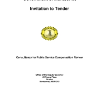 Government of Montserrat - Invitation to Tender Consultancy for Public Service Compensation Review